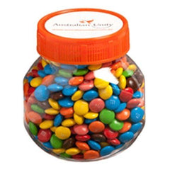 Yum Lolly Jar with Coloured Lids.