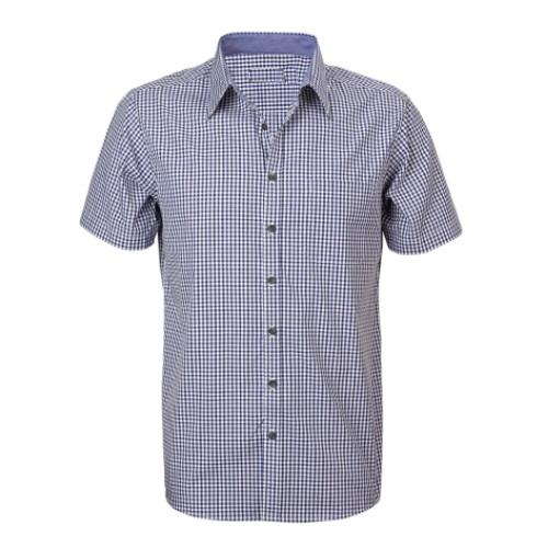 Reflections Two Tone Gingham Check Short Sleeve Shirt