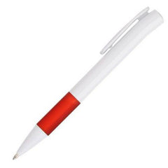 Arc Tilt Plastic Pen With Coloured Grip